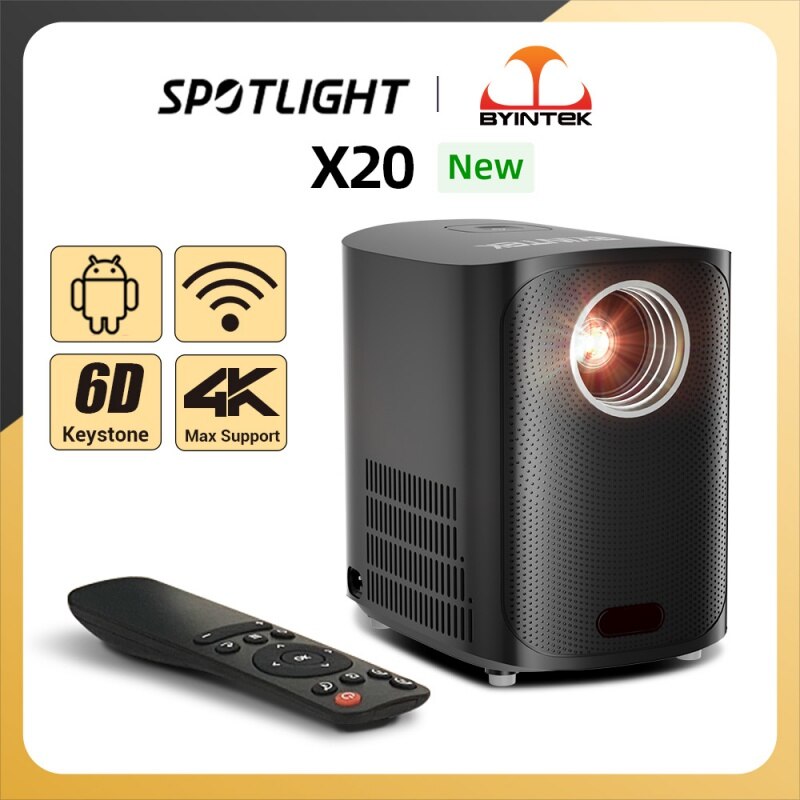 BYINTEK X20 ޴ ̴ LED Ʈ ȵ̵  Ȩ þ  , Ǯ HD 1080P 4k ó׸ Ʈ, ǰ